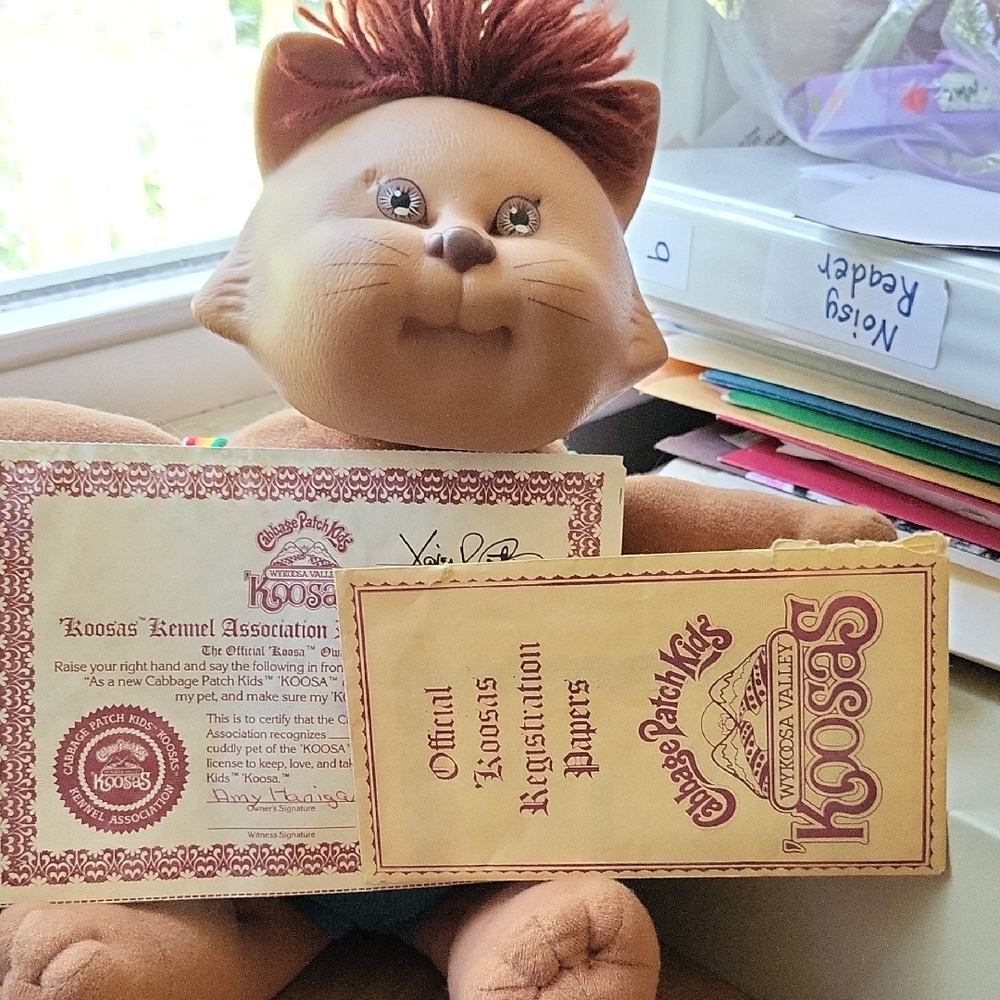 Cabbage Patch Kids Koosas Doll with Brown and Tan Fur